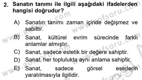 Yeni Medya Sanatı Dersi 2024 - 2025 Yılı (Vize) Ara Sınavı 2. Soru