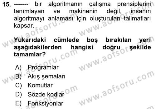 Yeni Medya Sanatı Dersi 2024 - 2025 Yılı (Final) Dönem Sonu Sınav Soruları 15. Soru