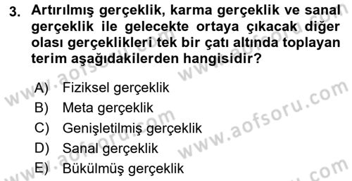 Yeni Medya Sanatı Dersi 2024 - 2025 Yılı (Final) Dönem Sonu Sınav Soruları 3. Soru