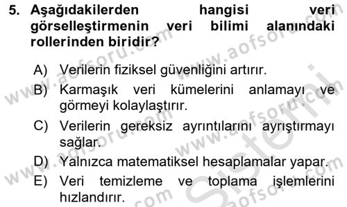 Yeni Medya Sanatı Dersi 2024 - 2025 Yılı Yaz Okulu Sınav Soruları 5. Soru