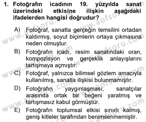 Yeni Medya Sanatı Dersi 2025 - 2026 Yılı (Vize) Ara Sınav Soruları 1. Soru