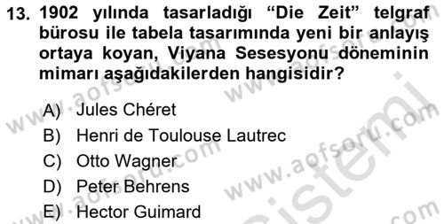 İleri Tipografi Dersi 2022 - 2023 Yılı Yaz Okulu Sınav Soruları 13. Soru