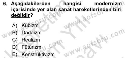 İleri Tipografi Dersi 2023 - 2024 Yılı (Vize) Ara Sınav Soruları 6. Soru