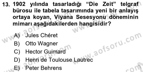 İleri Tipografi Dersi 2023 - 2024 Yılı (Final) Dönem Sonu Sınav Soruları 13. Soru