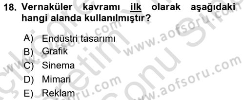 İleri Tipografi Dersi 2023 - 2024 Yılı (Final) Dönem Sonu Sınav Soruları 18. Soru