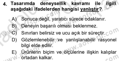 İleri Tipografi Dersi 2023 - 2024 Yılı Yaz Okulu Sınav Soruları 4. Soru