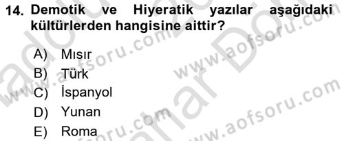 İleri Tipografi Dersi 2024 - 2025 Yılı (Final) Dönem Sonu Sınav Soruları 14. Soru