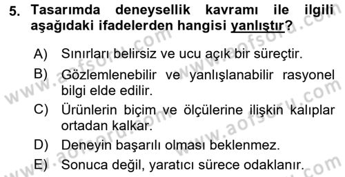 İleri Tipografi Dersi 2024 - 2025 Yılı Yaz Okulu Sınav Soruları 5. Soru