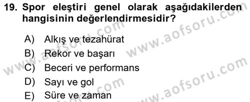 Sanatta Eleştirel Düşünce Dersi 2022 - 2023 Yılı (Final) Dönem Sonu Sınav Soruları 19. Soru