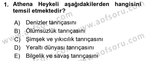 Sanatta Eleştirel Düşünce Dersi 2022 - 2023 Yılı Yaz Okulu Sınav Soruları 1. Soru