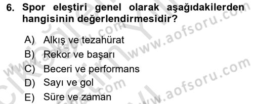Sanatta Eleştirel Düşünce Dersi 2022 - 2023 Yılı Yaz Okulu Sınav Soruları 6. Soru