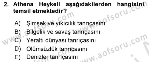 Sanatta Eleştirel Düşünce Dersi 2023 - 2024 Yılı Yaz Okulu Sınav Soruları 2. Soru