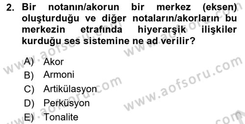 Sanatta Eleştirel Düşünce Dersi Ara Sınavı Deneme Sınav Soruları 2. Soru