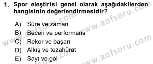 Sanatta Eleştirel Düşünce Dersi 2024 - 2025 Yılı Yaz Okulu Sınav Soruları 1. Soru