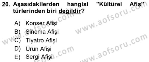 Sanatta Eleştirel Düşünce Dersi 2024 - 2025 Yılı Yaz Okulu Sınav Soruları 20. Soru