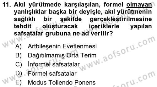 Sanatta Eleştirel Düşünce Dersi 2025 - 2026 Yılı (Vize) Ara Sınav Soruları 11. Soru
