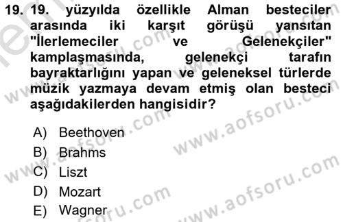 Sanatta Eleştirel Düşünce Dersi 2025 - 2026 Yılı (Vize) Ara Sınav Soruları 19. Soru