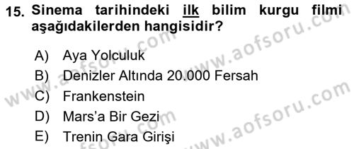 Sanatta Eleştirel Düşünce Dersi 2025 - 2026 Yılı (Final) Dönem Sonu Sınav Soruları 15. Soru
