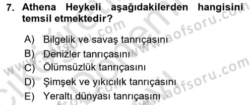 Sanatta Eleştirel Düşünce Dersi 2025 - 2026 Yılı (Final) Dönem Sonu Sınav Soruları 7. Soru