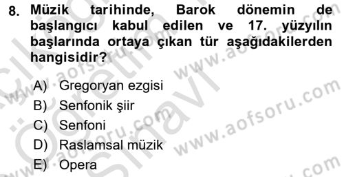 Sanatta Eleştirel Düşünce Dersi 2025 - 2026 Yılı Yaz Okulu Sınav Soruları 8. Soru