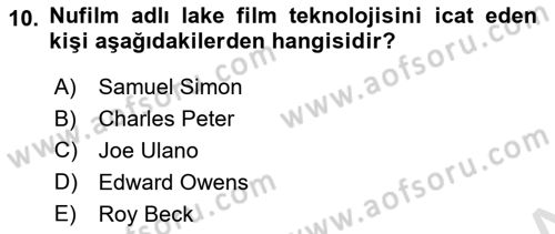Dijital Grafik Üretim Ve Çoğaltım Teknikleri Dersi 2023 - 2024 Yılı Yaz Okulu Sınav Soruları 10. Soru