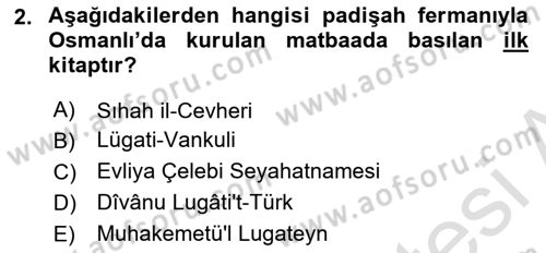 Grafik Üretim Ve Dijital Çoğaltım Teknikleri Dersi Dönem Sonu Sınavı Deneme Sınav Soruları 2. Soru