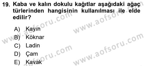 Grafik Üretim Ve Dijital Çoğaltım Teknikleri Dersi 2024 - 2025 Yılı Yaz Okulu Sınav Soruları 19. Soru