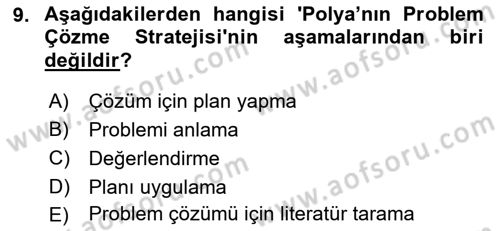 Görsel Tasarımda Yaratıcı Düşünme Teknikleri Dersi 2022 - 2023 Yılı (Vize) Ara Sınavı 9. Soru