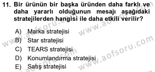 Görsel Tasarımda Yaratıcı Düşünme Teknikleri Dersi 2022 - 2023 Yılı (Final) Dönem Sonu Sınav Soruları 11. Soru