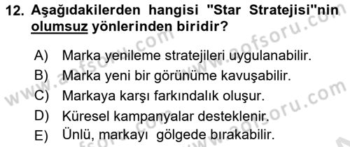 Görsel Tasarımda Yaratıcı Düşünme Teknikleri Dersi 2022 - 2023 Yılı Yaz Okulu Sınav Soruları 12. Soru