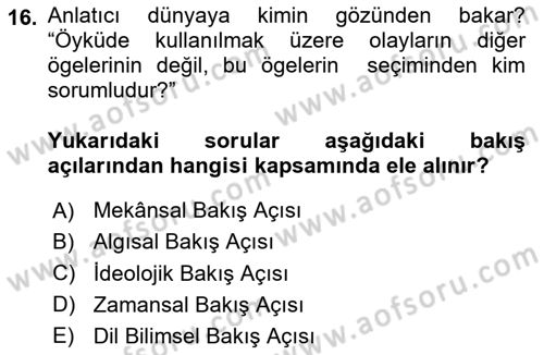 Görsel Tasarımda Yaratıcı Düşünme Teknikleri Dersi 2024 - 2025 Yılı (Vize) Ara Sınav Soruları 16. Soru