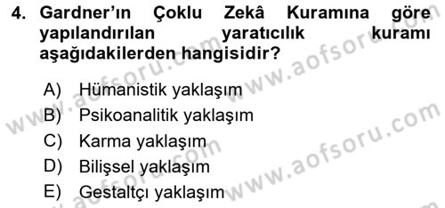 Görsel Tasarımda Yaratıcı Düşünme Teknikleri Dersi 2024 - 2025 Yılı (Vize) Ara Sınav Soruları 4. Soru