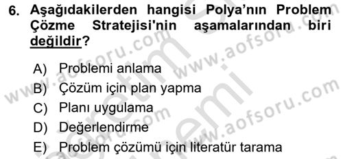 Görsel Tasarımda Yaratıcı Düşünme Teknikleri Dersi 2024 - 2025 Yılı (Vize) Ara Sınav Soruları 6. Soru
