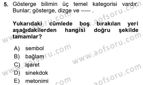 Görsel Tasarımda Yaratıcı Düşünme Teknikleri Dersi 2024 - 2025 Yılı (Final) Dönem Sonu Sınav Soruları 5. Soru