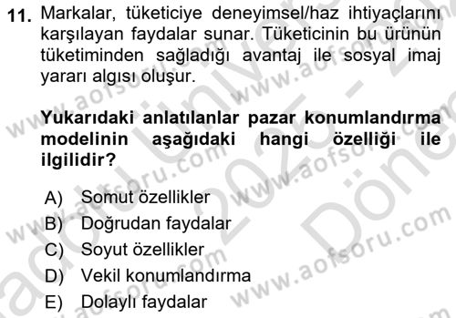 Görsel Tasarımda Yaratıcı Düşünme Teknikleri Dersi 2025 - 2026 Yılı (Final) Dönem Sonu Sınav Soruları 11. Soru