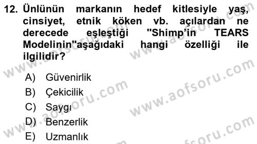 Görsel Tasarımda Yaratıcı Düşünme Teknikleri Dersi 2025 - 2026 Yılı (Final) Dönem Sonu Sınav Soruları 12. Soru