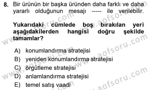 Görsel Tasarımda Yaratıcı Düşünme Teknikleri Dersi 2025 - 2026 Yılı (Final) Dönem Sonu Sınav Soruları 8. Soru