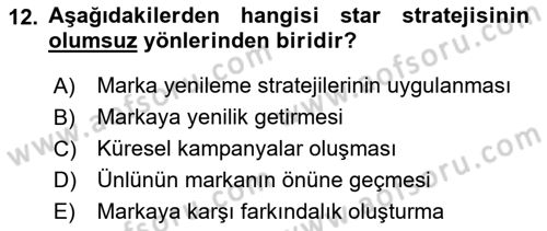 Görsel Tasarımda Yaratıcı Düşünme Teknikleri Dersi 2025 - 2026 Yılı Yaz Okulu Sınav Soruları 12. Soru