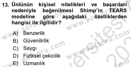 Görsel Tasarımda Yaratıcı Düşünme Teknikleri Dersi 2025 - 2026 Yılı Yaz Okulu Sınav Soruları 13. Soru