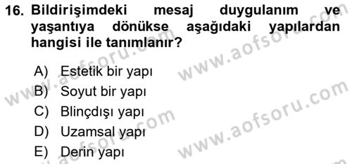 Dijital Görüntüleme İşleme Yöntemleri Dersi 2022 - 2023 Yılı Yaz Okulu Sınav Soruları 16. Soru