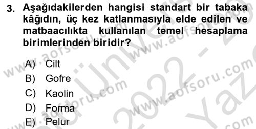 Dijital Görüntüleme İşleme Yöntemleri Dersi 2022 - 2023 Yılı Yaz Okulu Sınav Soruları 3. Soru