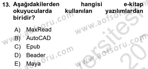 Dijital Görüntüleme İşleme Yöntemleri Dersi 2023 - 2024 Yılı (Vize) Ara Sınav Soruları 13. Soru