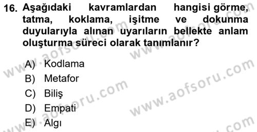 Dijital Görüntüleme İşleme Yöntemleri Dersi 2023 - 2024 Yılı (Final) Dönem Sonu Sınav Soruları 16. Soru