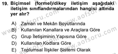 Dijital Görüntüleme İşleme Yöntemleri Dersi 2023 - 2024 Yılı (Final) Dönem Sonu Sınav Soruları 19. Soru