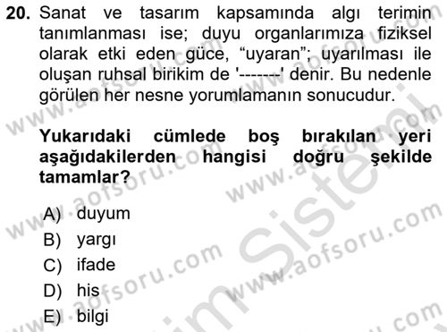 Dijital Görüntüleme İşleme Yöntemleri Dersi 2023 - 2024 Yılı (Final) Dönem Sonu Sınav Soruları 20. Soru