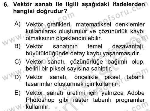Dijital Görüntüleme İşleme Yöntemleri Dersi 2023 - 2024 Yılı (Final) Dönem Sonu Sınav Soruları 6. Soru