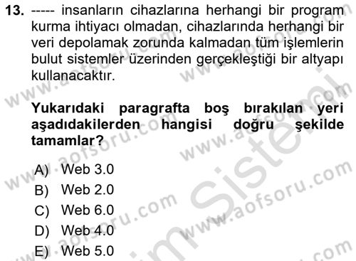 Dijital Görüntüleme İşleme Yöntemleri Dersi 2023 - 2024 Yılı Yaz Okulu Sınav Soruları 13. Soru