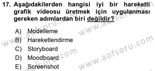 Dijital Görüntüleme İşleme Yöntemleri Dersi 2024 - 2025 Yılı (Vize) Ara Sınav Soruları 17. Soru