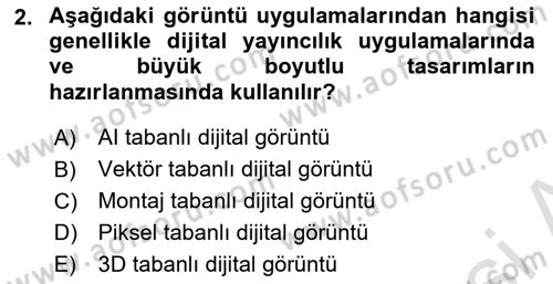 Dijital Görüntüleme İşleme Yöntemleri Dersi 2024 - 2025 Yılı (Vize) Ara Sınav Soruları 2. Soru