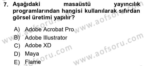 Dijital Görüntüleme İşleme Yöntemleri Dersi 2024 - 2025 Yılı (Vize) Ara Sınav Soruları 7. Soru